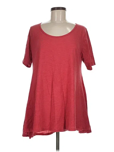 Pre-owned Lularoe Short Sleeve T-shirt In Red