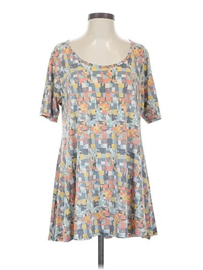Pre-owned Lularoe Short Sleeve T-shirt In Silver