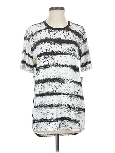 Pre-owned Lularoe Short Sleeve T-shirt In Silver