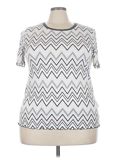 Pre-owned Lularoe Short Sleeve T-shirt In Silver