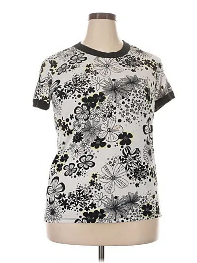 Pre-owned Lularoe Short Sleeve T-shirt In Silver