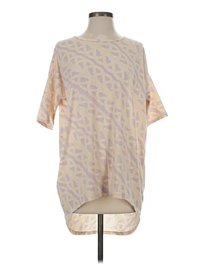 Pre-owned Lularoe Short Sleeve T-shirt In Tan