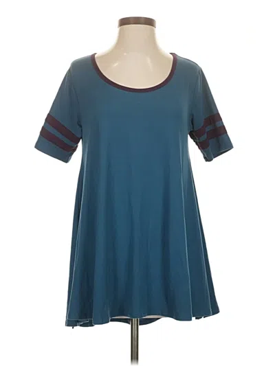 Pre-owned Lularoe Short Sleeve T-shirt In Teal
