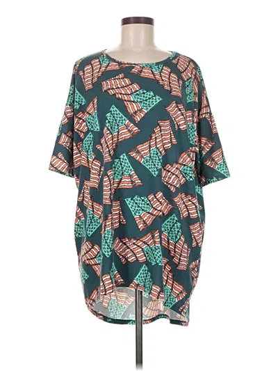 Pre-owned Lularoe Short Sleeve T-shirt In Teal