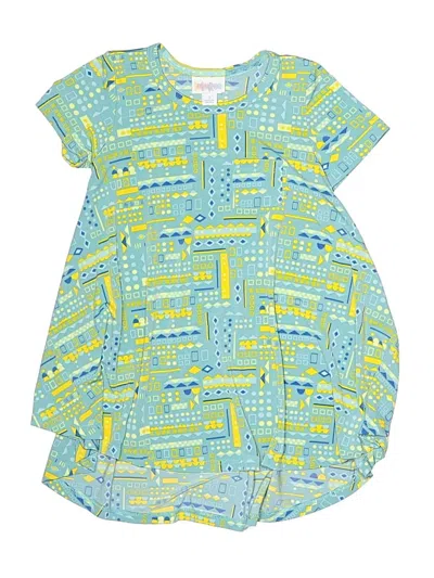 Pre-owned Lularoe Kids' Short Sleeve T-shirt In Teal