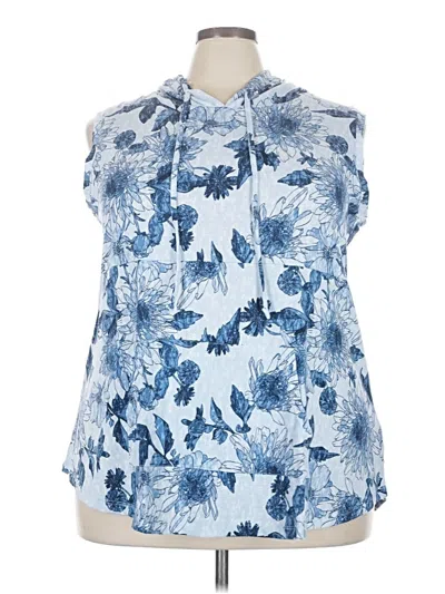 Pre-owned Lularoe Sleeveless Blouse In Blue