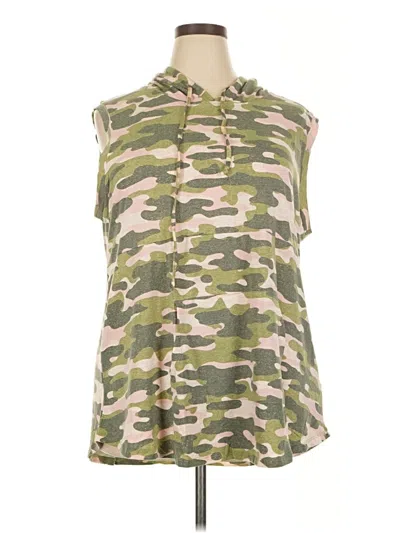 Pre-owned Lularoe Sleeveless Blouse In Green