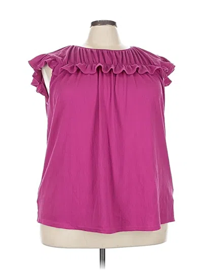 Pre-owned Lularoe Sleeveless Blouse In Pink