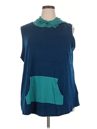 Pre-owned Lularoe Sleeveless Blouse In Teal