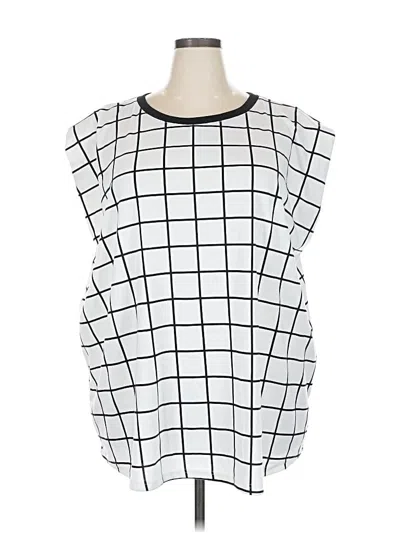 Pre-owned Lularoe Sleeveless Blouse In White