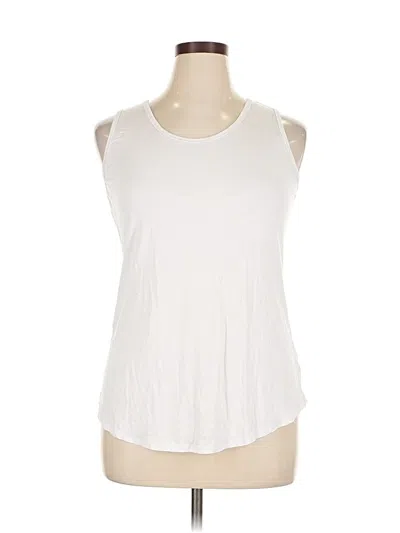 Pre-owned Lularoe Sleeveless T-shirt In White