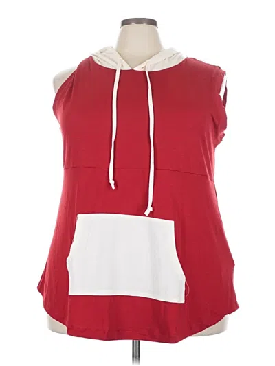 Pre-owned Lularoe Sleeveless Top Red Cowl Neck Tops
