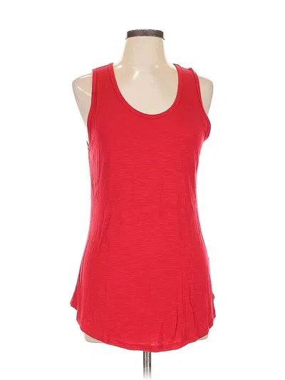 Pre-owned Lularoe Sleeveless Top Red Scoop Neck Tops