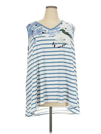 Lularoe Sleeveless T-shirt In Blue