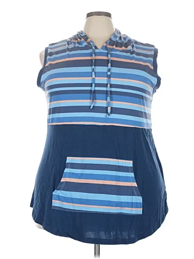 Lularoe Sleeveless T-shirt In Blue
