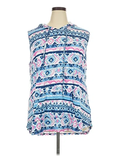 Pre-owned Lularoe Sleeveless T-shirt In Blue