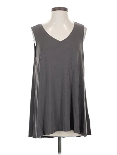 Pre-owned Lularoe Sleeveless T-shirt In Gray