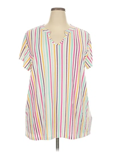 Pre-owned Lularoe Sleeveless T-shirt In Ivory