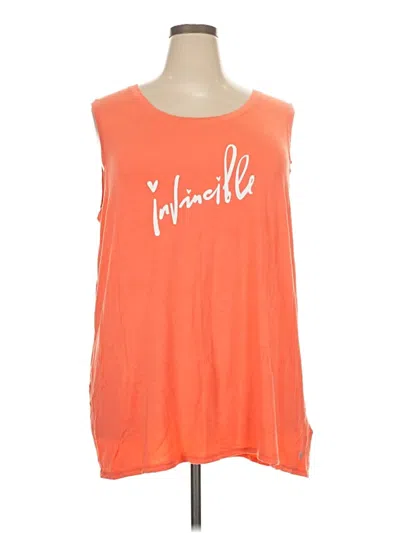 Pre-owned Lularoe Sleeveless T-shirt In Orange