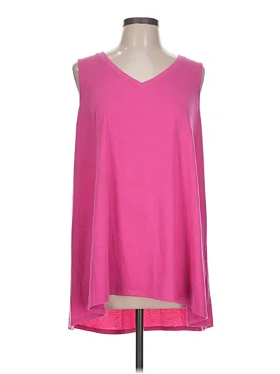 Pre-owned Lularoe Sleeveless T-shirt In Pink