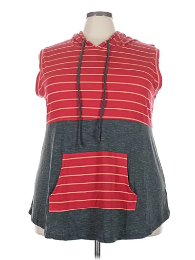 Pre-owned Lularoe Sleeveless T-shirt In Red