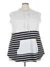 Lularoe Sleeveless T-shirt In Silver