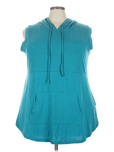 Pre-owned Lularoe Sleeveless T-shirt In Teal