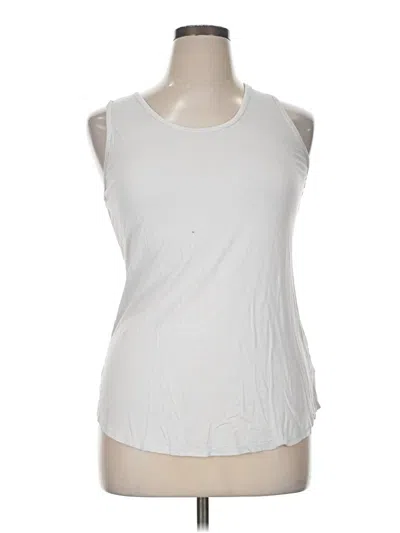 Pre-owned Lularoe Sleeveless T-shirt In White