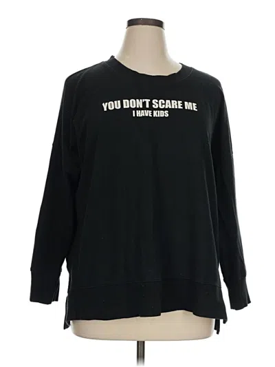 Pre-owned Lularoe Sweatshirt In Black