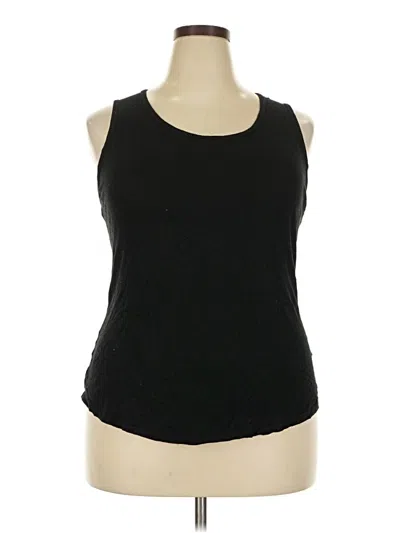 Pre-owned Lularoe Tank Top Black Halter Neckline Tops