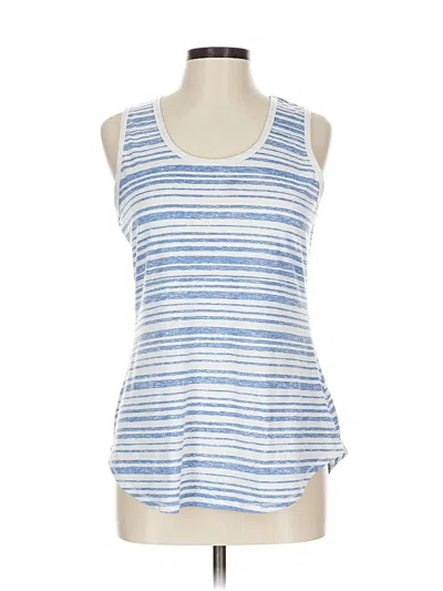 Pre-owned Lularoe Tank Top Blue Halter Neckline Tops