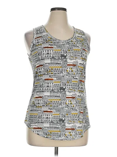 Pre-owned Lularoe Tank Top Gray Scoop Neck Tops