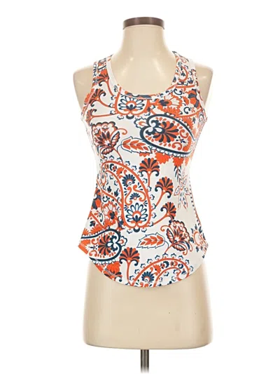 Pre-owned Lularoe Tank Top Orange Halter Neckline Tops