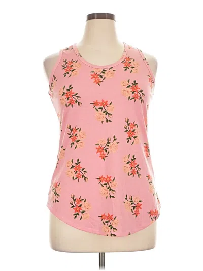 Pre-owned Lularoe Tank Top Pink Halter Neckline Tops