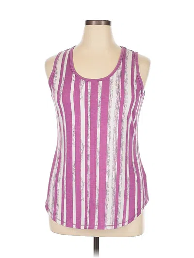 Pre-owned Lularoe Tank Top Purple Halter Neckline Tops