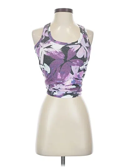 Pre-owned Lularoe Tank Top Purple Halter Neckline Tops