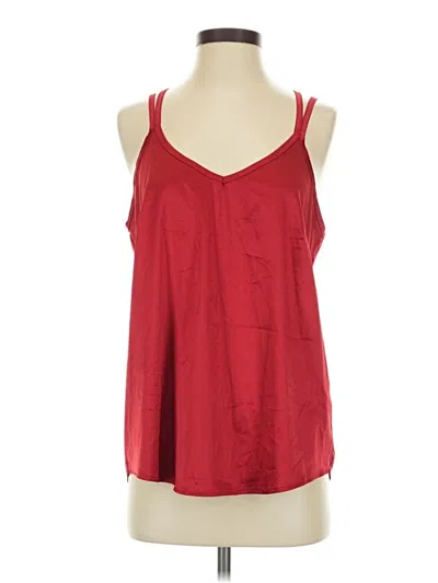 Pre-owned Lularoe Tank Top Red Halter Neckline Tops