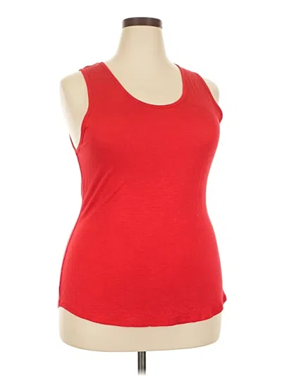 Pre-owned Lularoe Tank Top Red Strapless Neckline Tops