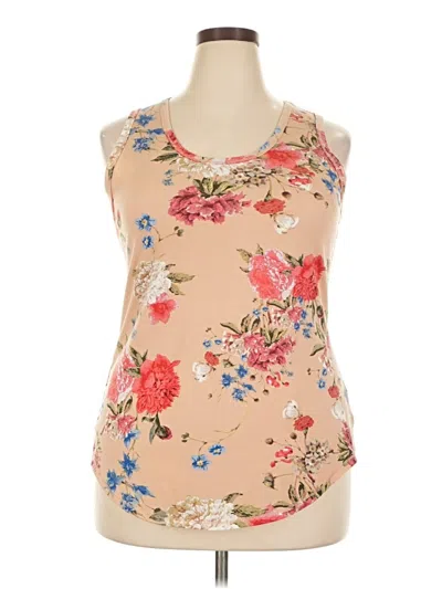 Pre-owned Lularoe Tank Top Tan Halter Neckline Tops