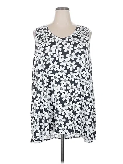 Pre-owned Lularoe Tank Top White Strapless Neckline Tops