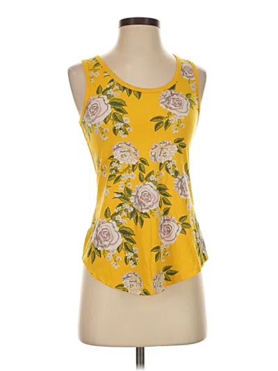 Pre-owned Lularoe Tank Top Yellow Halter Neckline Tops