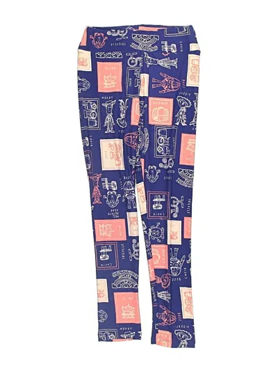 Pre-owned Lularoe Kids' Track Pants In Pink