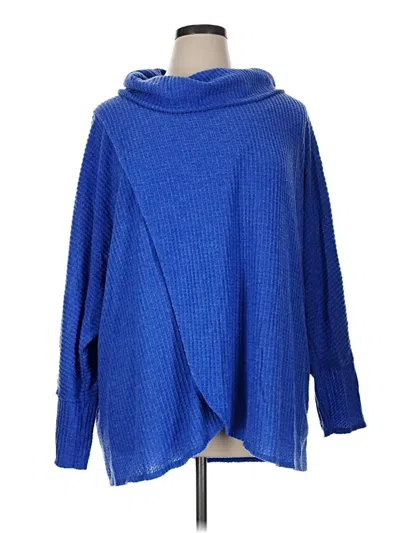 Pre-owned Lularoe Turtleneck Sweater In Blue