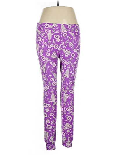 Pre-owned Lularoe Yoga Pants In Purple