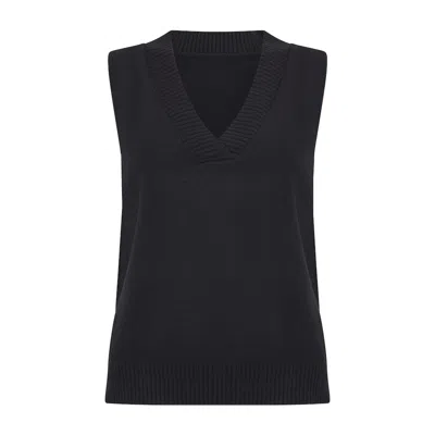 Lula-ru Women's Vest Jumper - Black