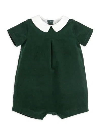 Luli & Me Baby Boy's Cotton-blend Romper In Green