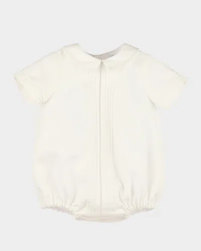 Luli & Me Kids' Boy's Pintuck Bubble Romper