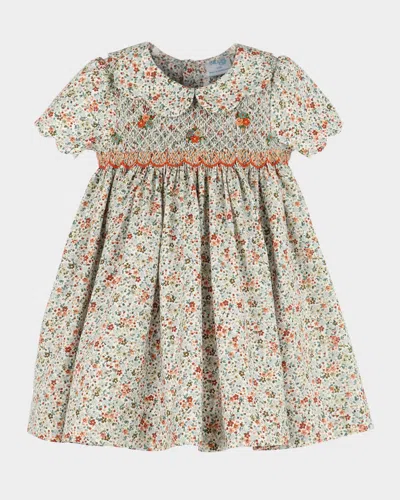 Luli & Me Kids' Girl's Autumn Glow Smock Dress