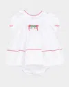 Luli & Me Girl's Merrymaker Dress With Bloomers