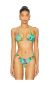 Luli Fama Caribbean Fantasy Triangle Bikini Top